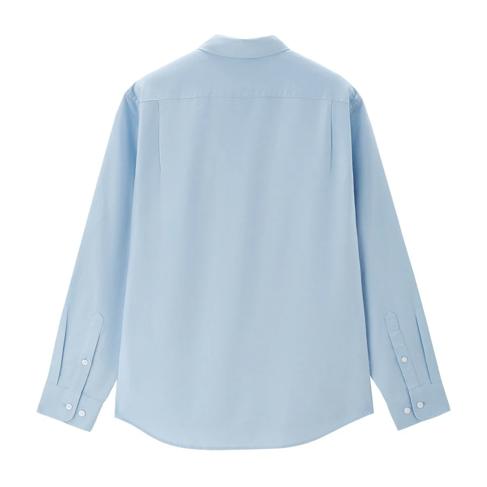 Men's Relaxed Fit Lyocell-Cotton Embroidered Shirt - Image 4
