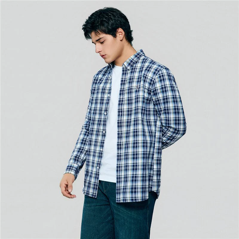 Men's Lion Oxford Slim Long Sleeve Shirt - Image 3