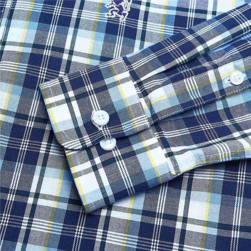 Men's Lion Oxford Slim Long Sleeve Shirt - Image 8